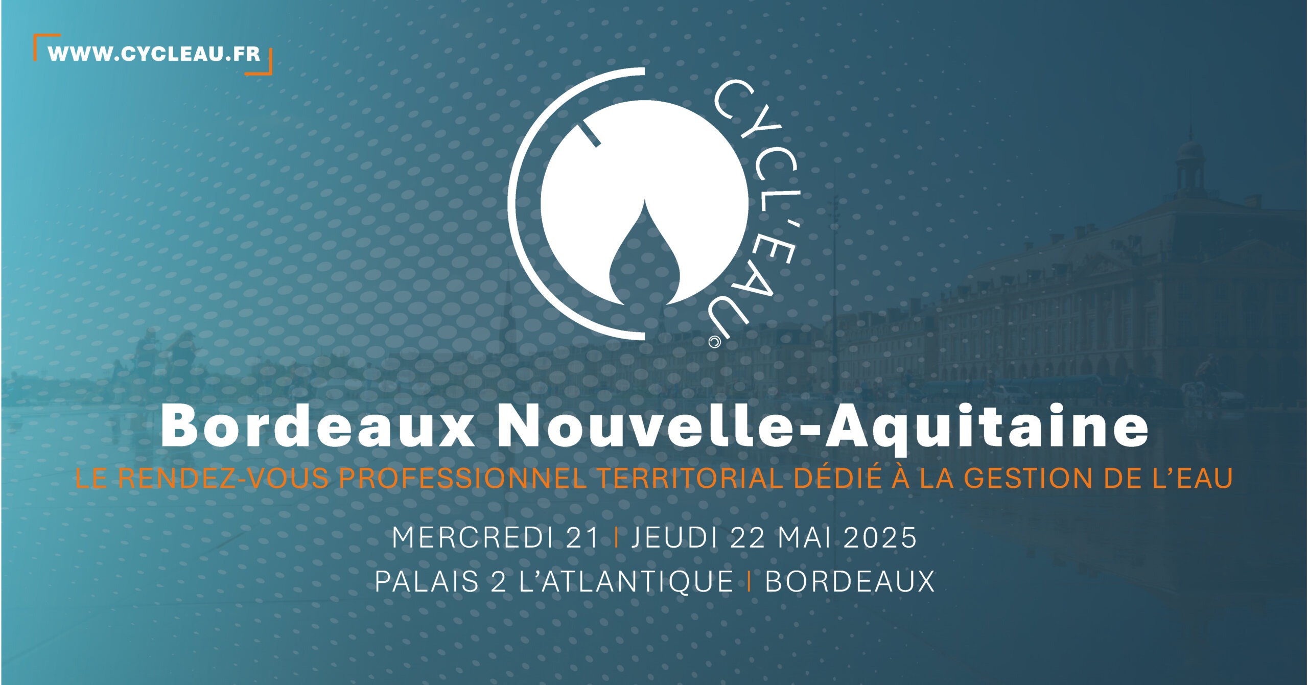 Bannière du salon Cycl'eau 2025 à Bordeaux